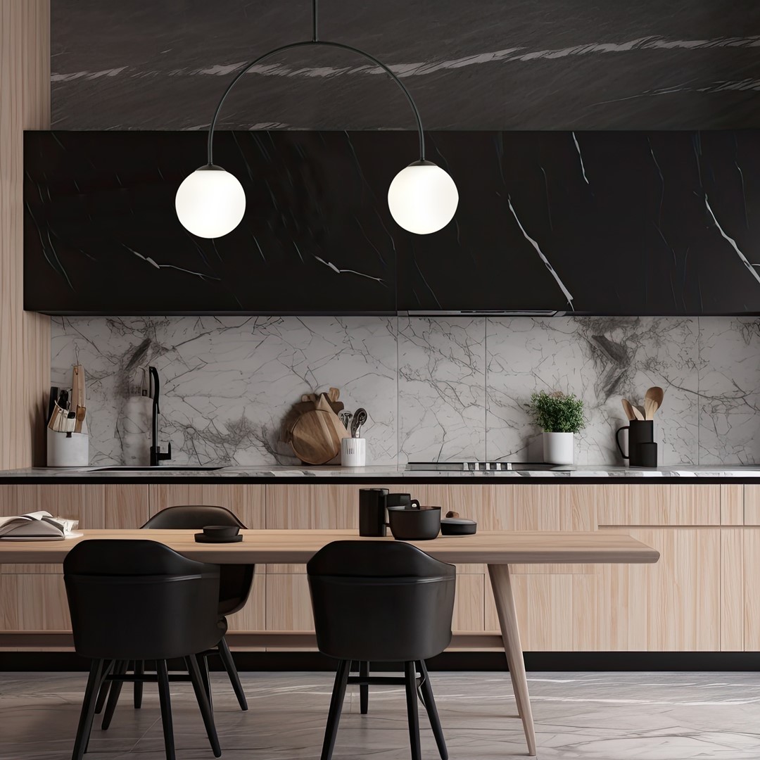 Archi 50cm Negro plafón De Emibig Lighting - Descubra el mundo del minimalismo y el dise&ntilde;o moderno con la l&aacute;mpara de techo Archi.