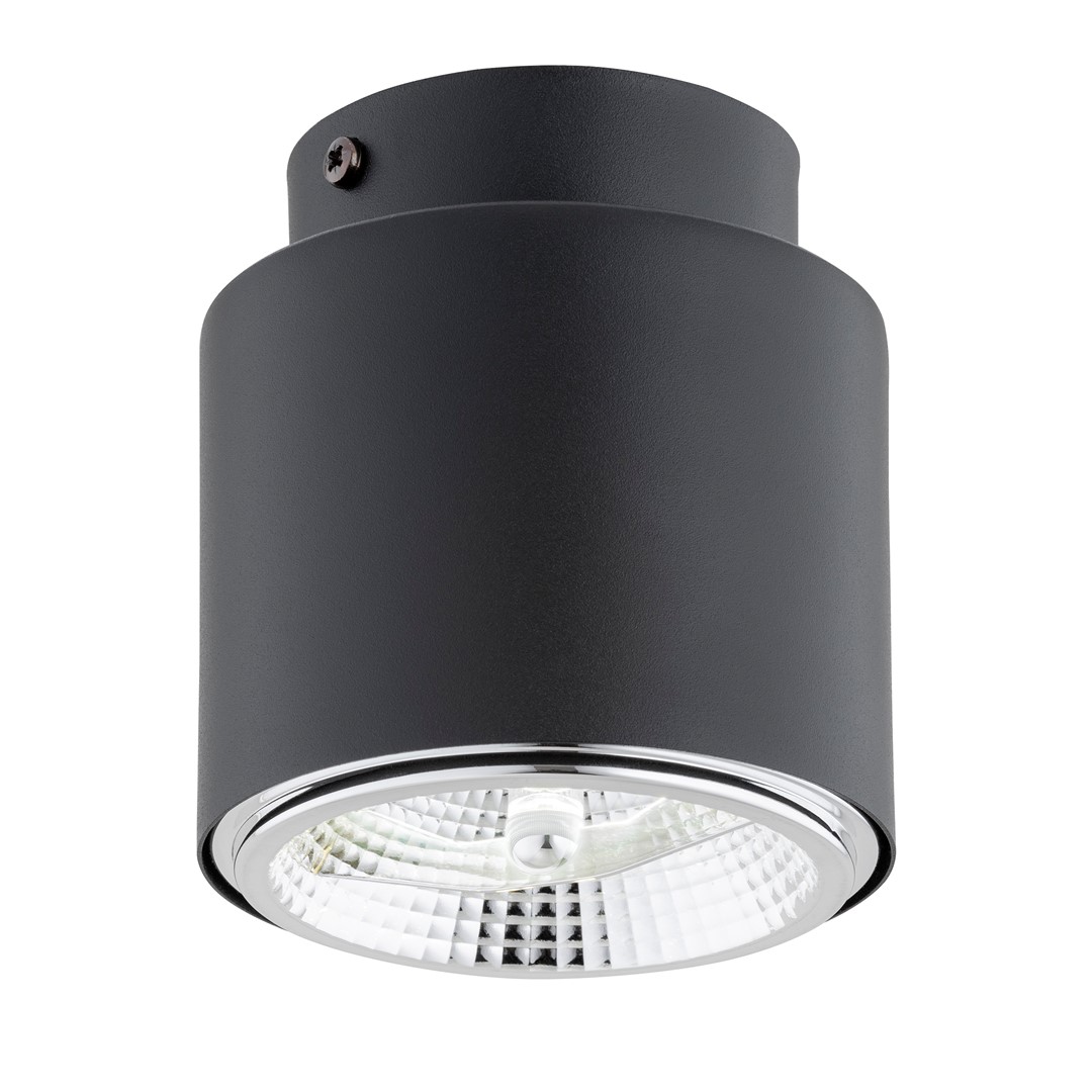Nano Negro foco de techo De Emibig Lighting - Con fuentes de luz enfocadas, esta lámpara de techo ofrece funcionalidad en una presentación elegante.