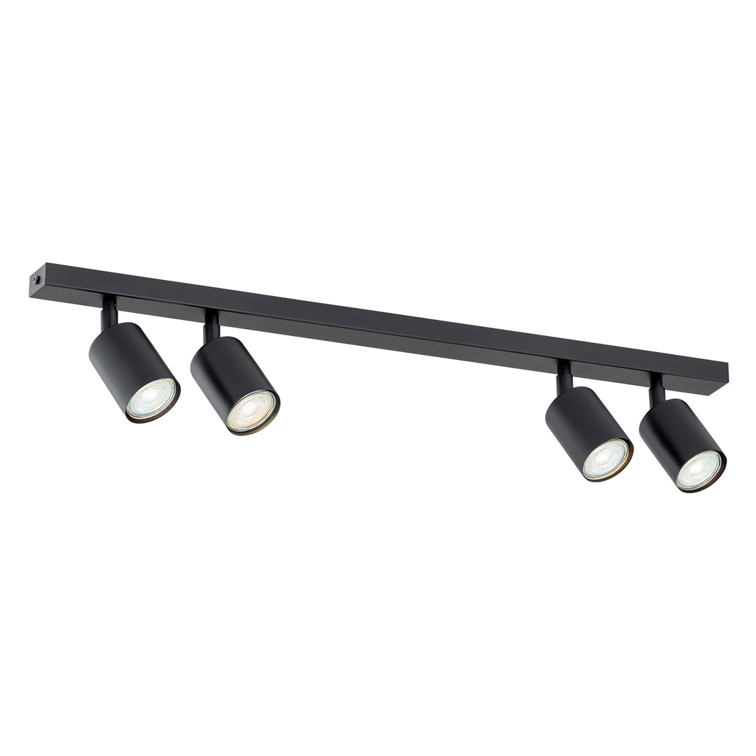 Flash 4 Negro foco de techo De Emibig Lighting - La lámpara de techo Flash es un excelente ejemplo de diseño minimalista.