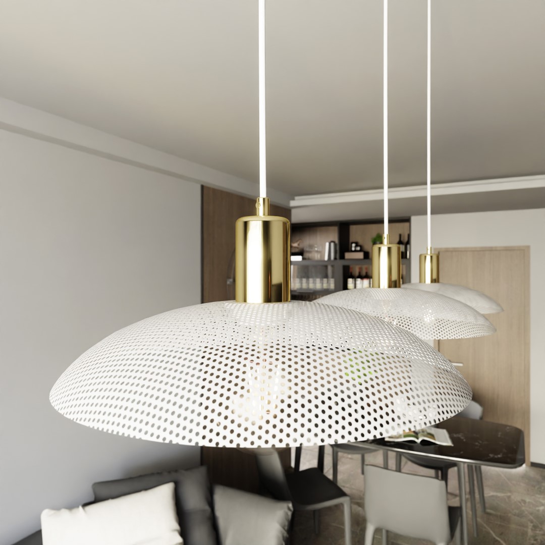 Spirit 90cm Blanco Lámpas de techo De Emibig Lighting - Spirit no s&oacute;lo ilumina la habitaci&oacute;n: tambi&eacute;n combina con el estilo.
