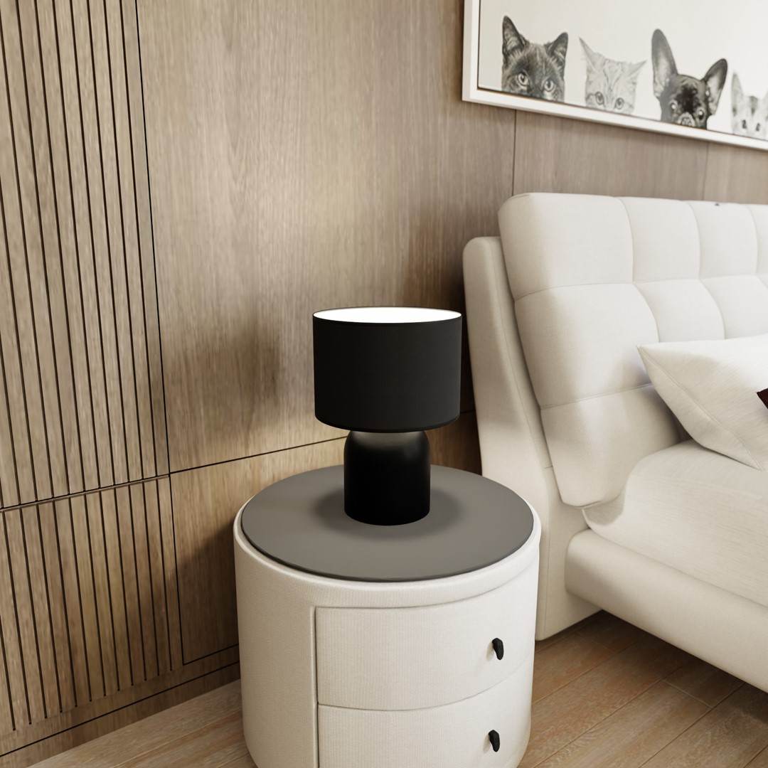 Aspen 35cm Negro lámpara de mesa De Emibig Lighting - La serie de l&aacute;mparas Aspen es una expresi&oacute;n de belleza minimalista en estilo escandinavo.