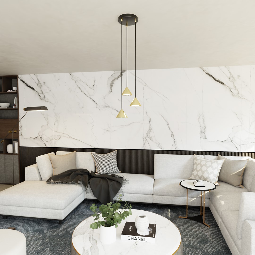 Elit Premium Ø20 Oro Lámpas de techo De Emibig Lighting - Elit es una lámpara única con un diseño moderno y minimalista.