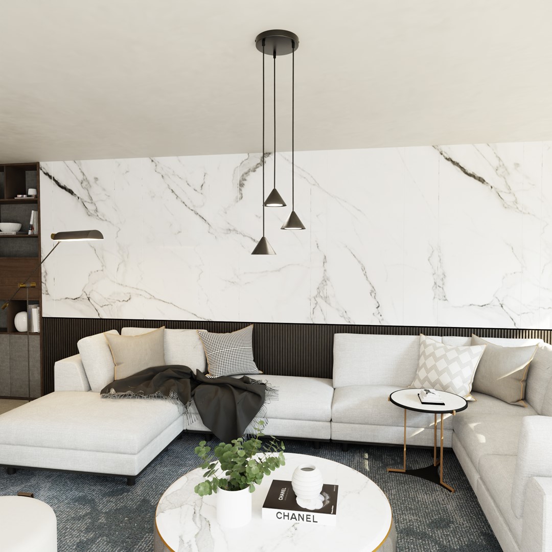 Elit Premium Ø20 Negro Lámpas de techo De Emibig Lighting - Elit es una lámpara única con un diseño moderno y minimalista.