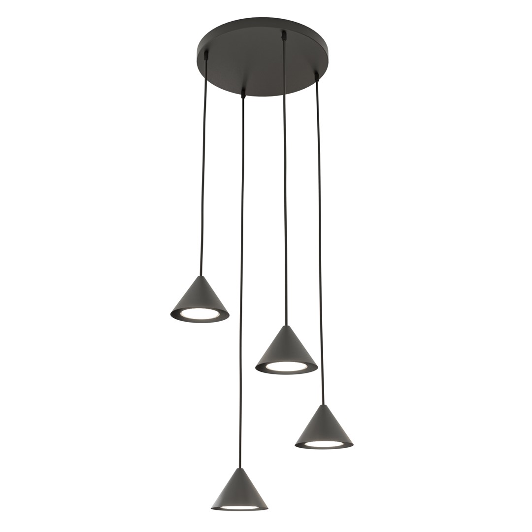 Elit Premium Ø30 Negro Lámpas de techo De Emibig Lighting - Elit es una lámpara única con un diseño moderno y minimalista.