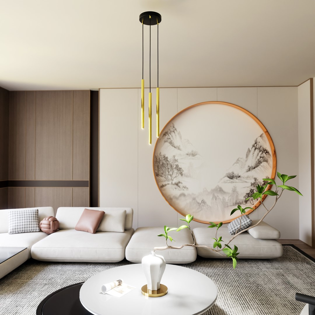 Selter Ø20 Oro Lámpas de techo De Emibig Lighting - Selter es una serie de l&aacute;mparas de techo que combina el glamour con el dise&ntilde;o moderno.