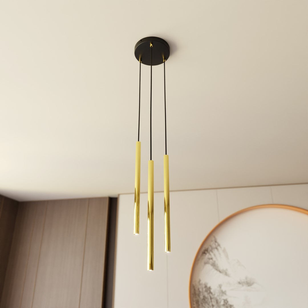 Selter Ø20 Oro Lámpas de techo De Emibig Lighting - Selter es una serie de l&aacute;mparas de techo que combina el glamour con el dise&ntilde;o moderno.