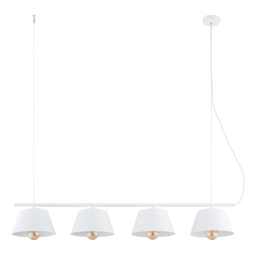 Gelato 100cm Blanco Lámpas de techo De Emibig Lighting - La serie de l&aacute;mparas Gelato es una belleza minimalista.