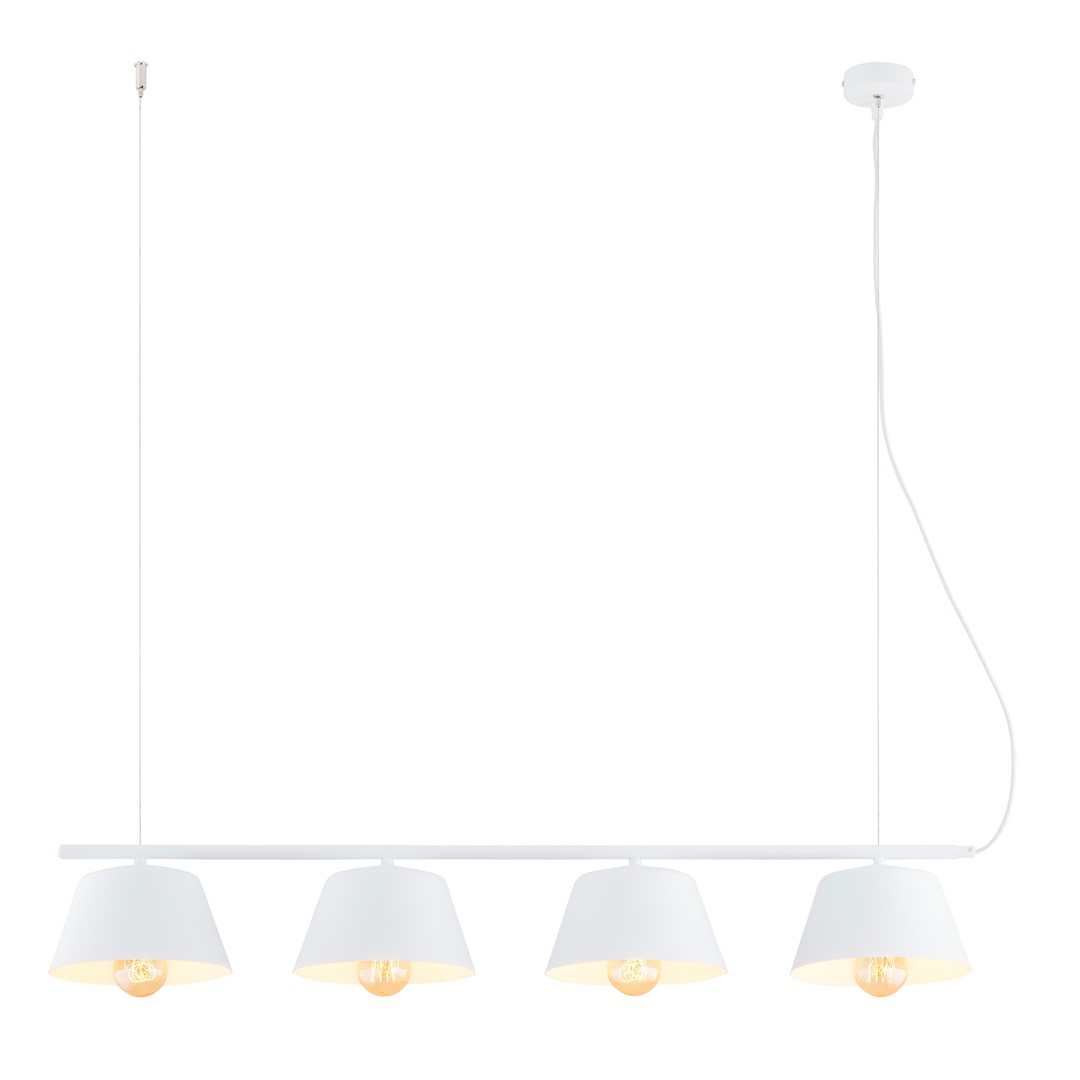 Gelato 100cm Blanco Lámpas de techo De Emibig Lighting - La serie de l&aacute;mparas Gelato es una belleza minimalista.