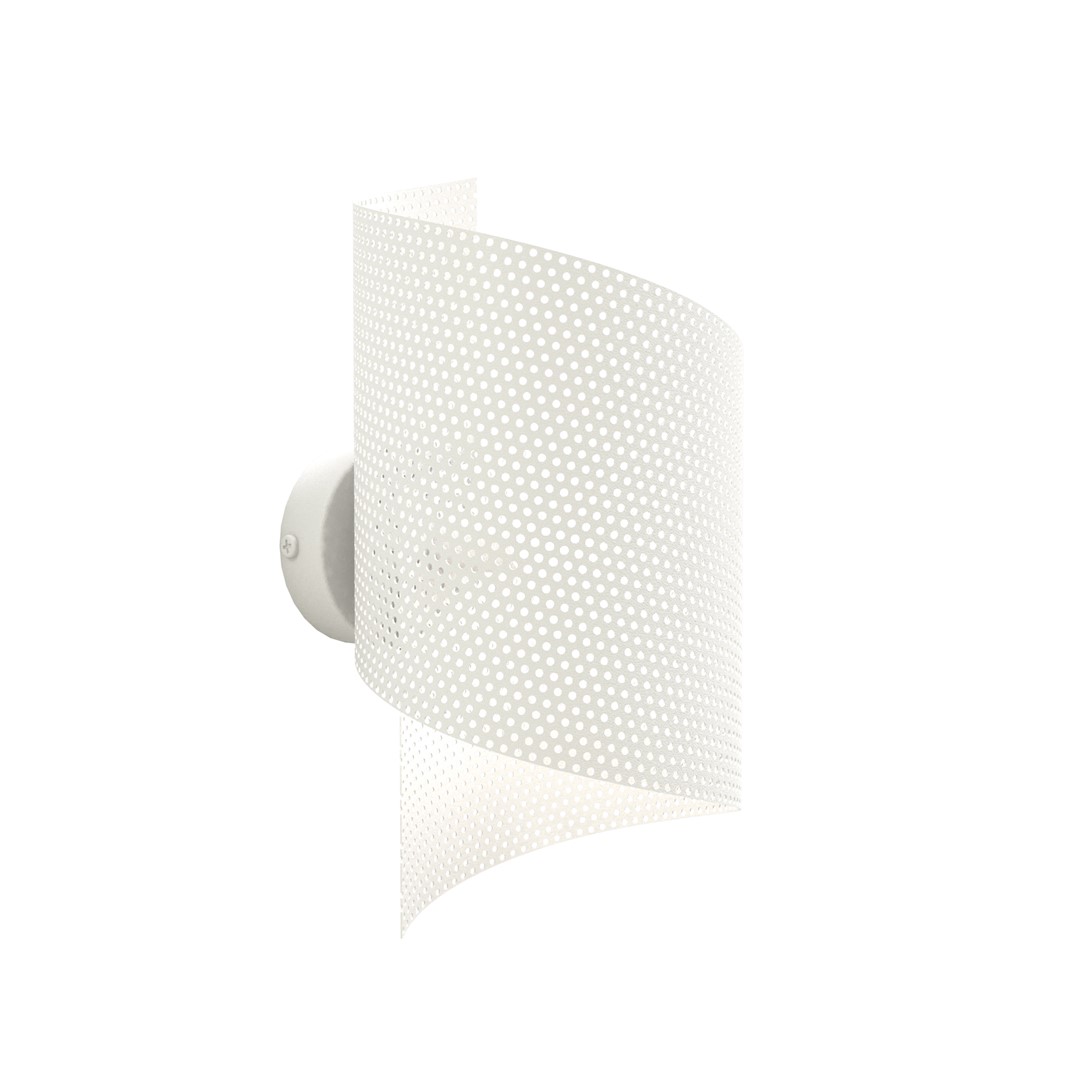 Spiral 30cm Blanco lámpara de pared De Emibig Lighting - Perfecto para iluminar escaleras, pasillos y vest&iacute;bulos de entrada, pero tambi&eacute;n como iluminaci&oacute;n adicional atmosf&eacute;rica en la sala de estar o el dormitorio.