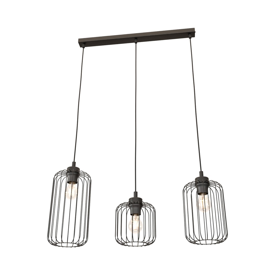 Vander 60cm Negro Lámpas de techo De Emibig Lighting - Coloca la sugerencia encima de la mesa del comedor o de la encimera de la cocina.