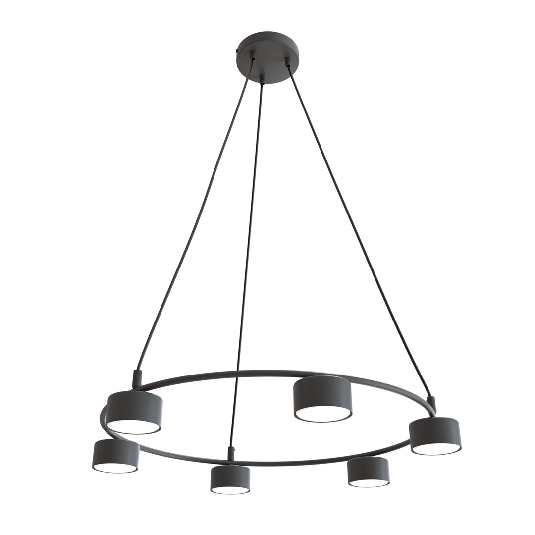Starlit Ø64 Negro Lámpas de techo De Emibig Lighting - Una lámpara colgante minimalista con un diseño moderno que impresiona por su elegante forma circular.