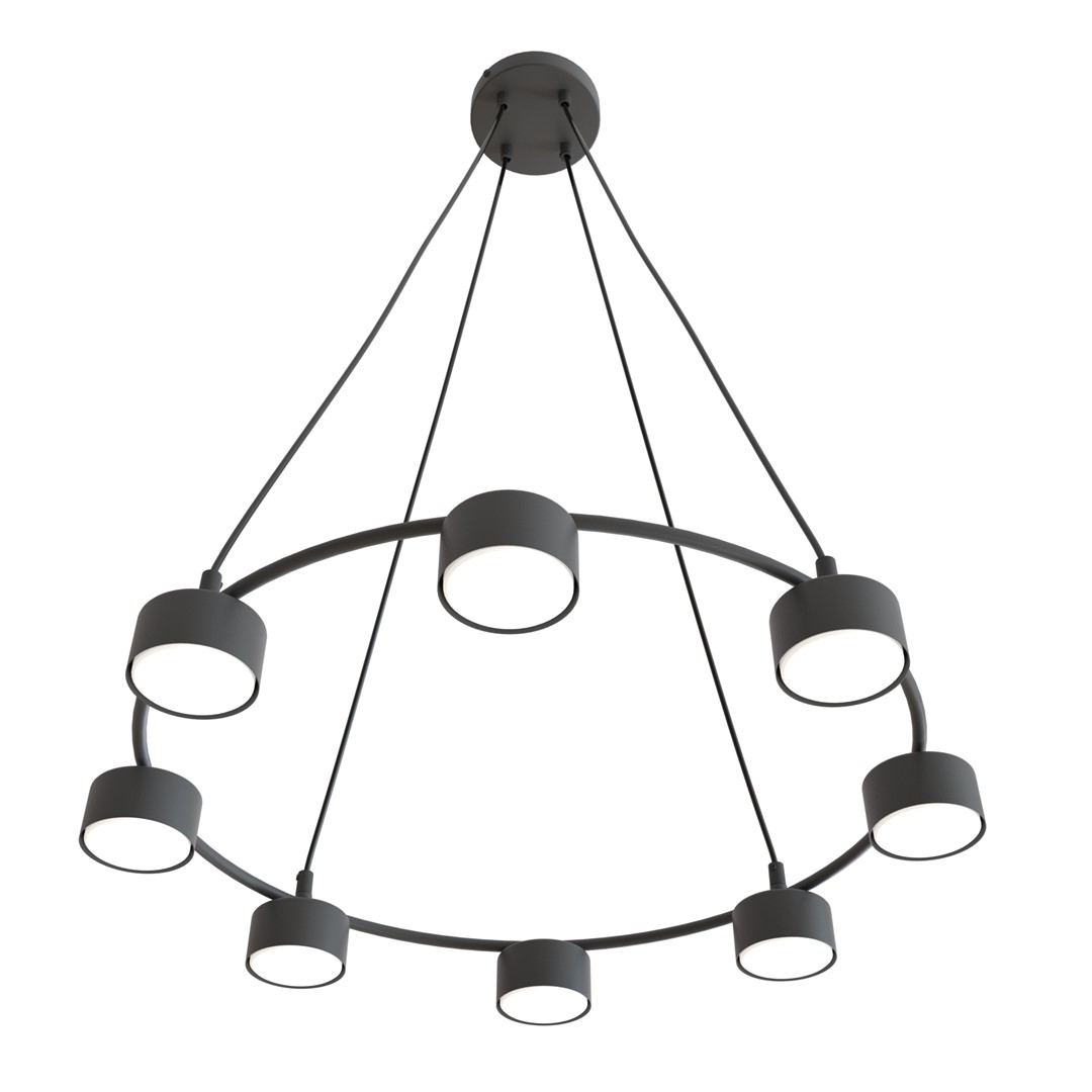 Starlit Ø64 Negro Lámpas de techo De Emibig Lighting - Una lámpara colgante minimalista con un diseño moderno que impresiona por su elegante forma circular.