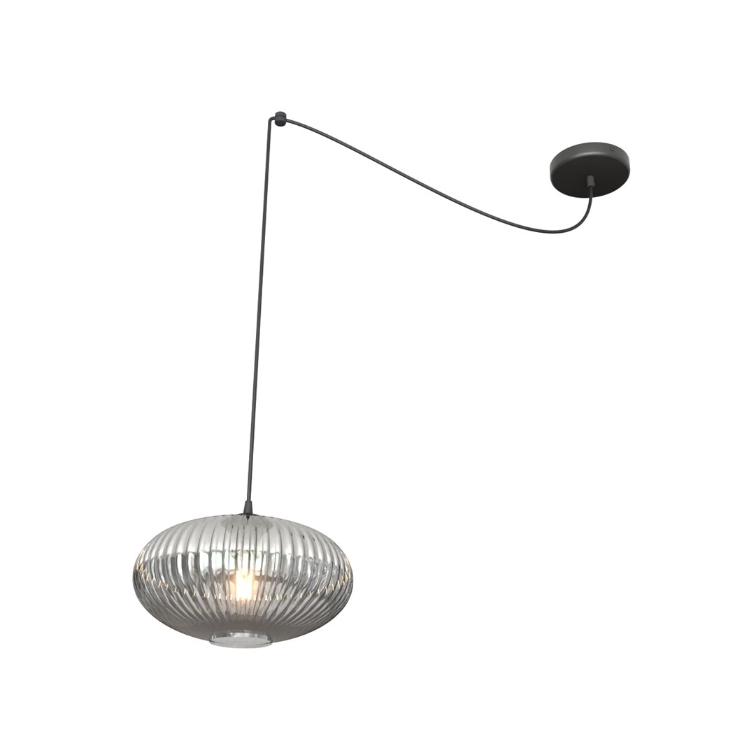 Origo Ø30 Color humo Lámpas de techo De Emibig Lighting - Usted mismo elige la ubicaci&oacute;n del cable de alimentaci&oacute;n y, por lo tanto, puede decidir d&oacute;nde y a qu&eacute; altura debe colgar la l&aacute;mpara.