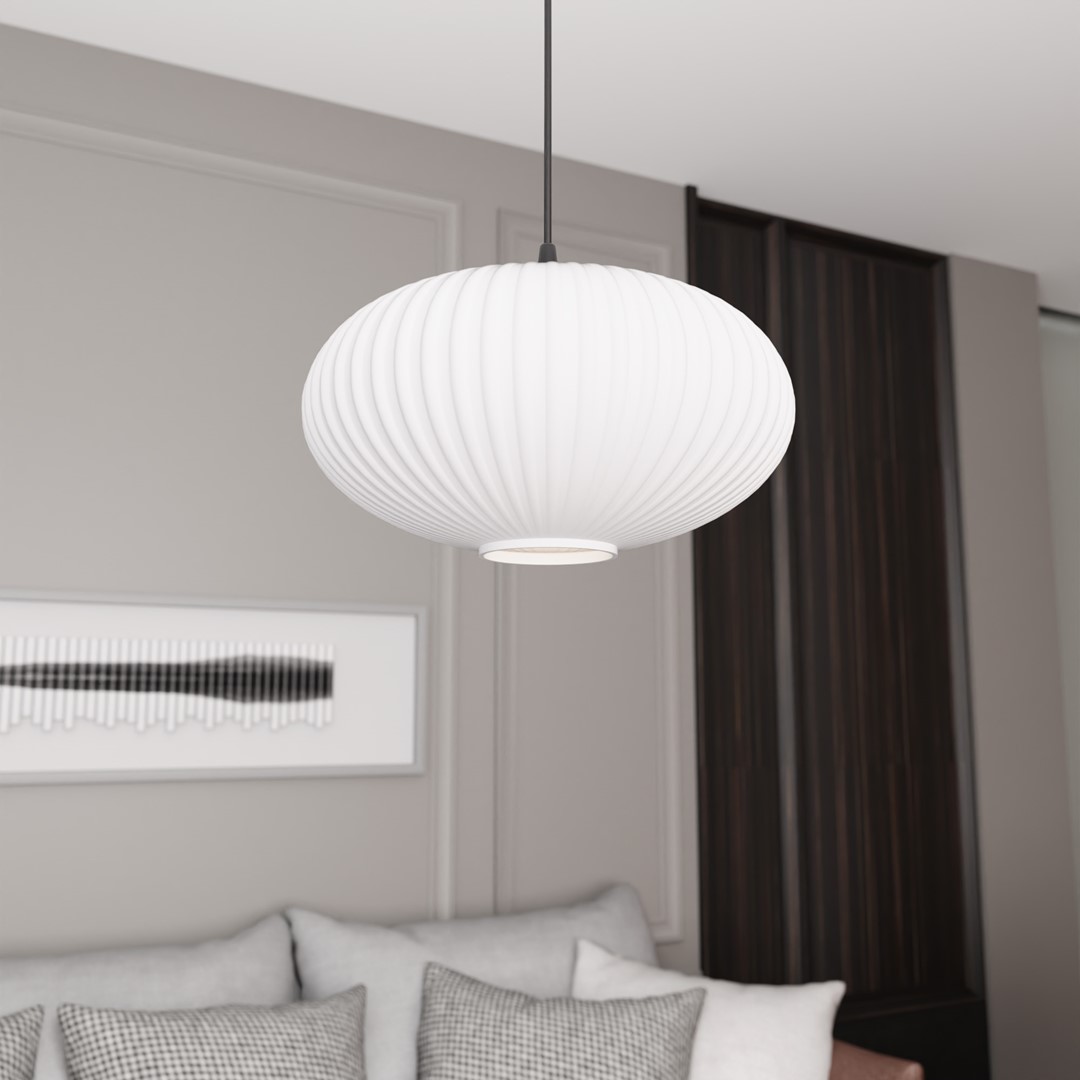 Coco Ø30 Blanco Lámpas de techo De Emibig Lighting - Perfecto para salas de estar y comedores: Coco agrega un acento elegante a cualquier estilo de dise&ntilde;o de interiores.