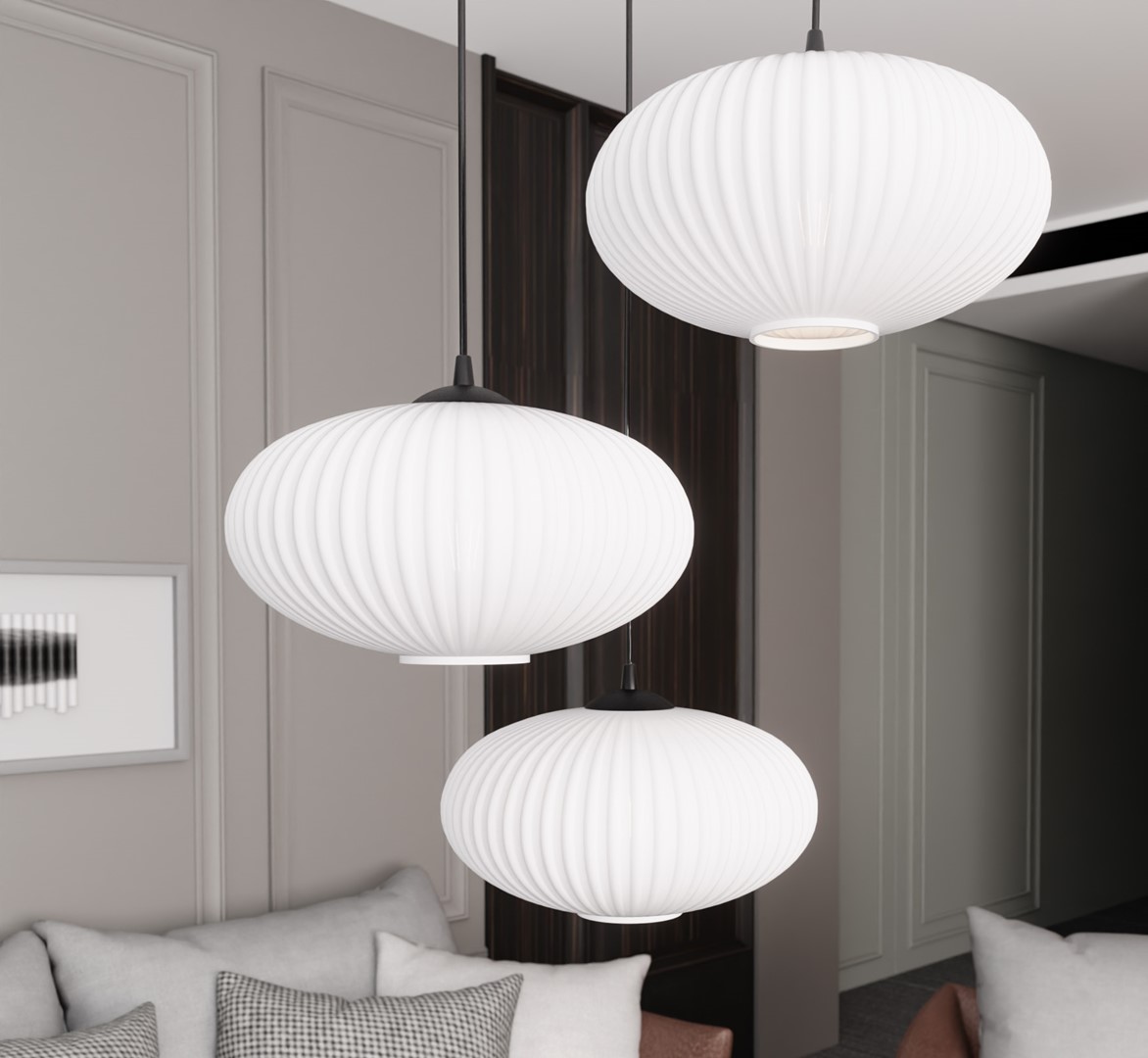 Coco Ø53 Blanco Lámpas de techo De Emibig Lighting - Perfecto para salas de estar y comedores: Coco agrega un acento elegante a cualquier estilo de dise&ntilde;o de interiores.