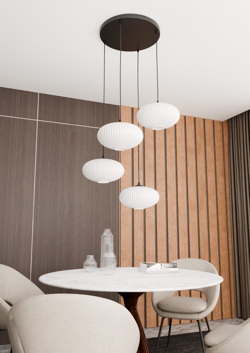 Coco Ø70 Blanco Lámpas de techo De Emibig Lighting - Perfecto para salas de estar y comedores: Coco agrega un acento elegante a cualquier estilo de dise&ntilde;o de interiores.