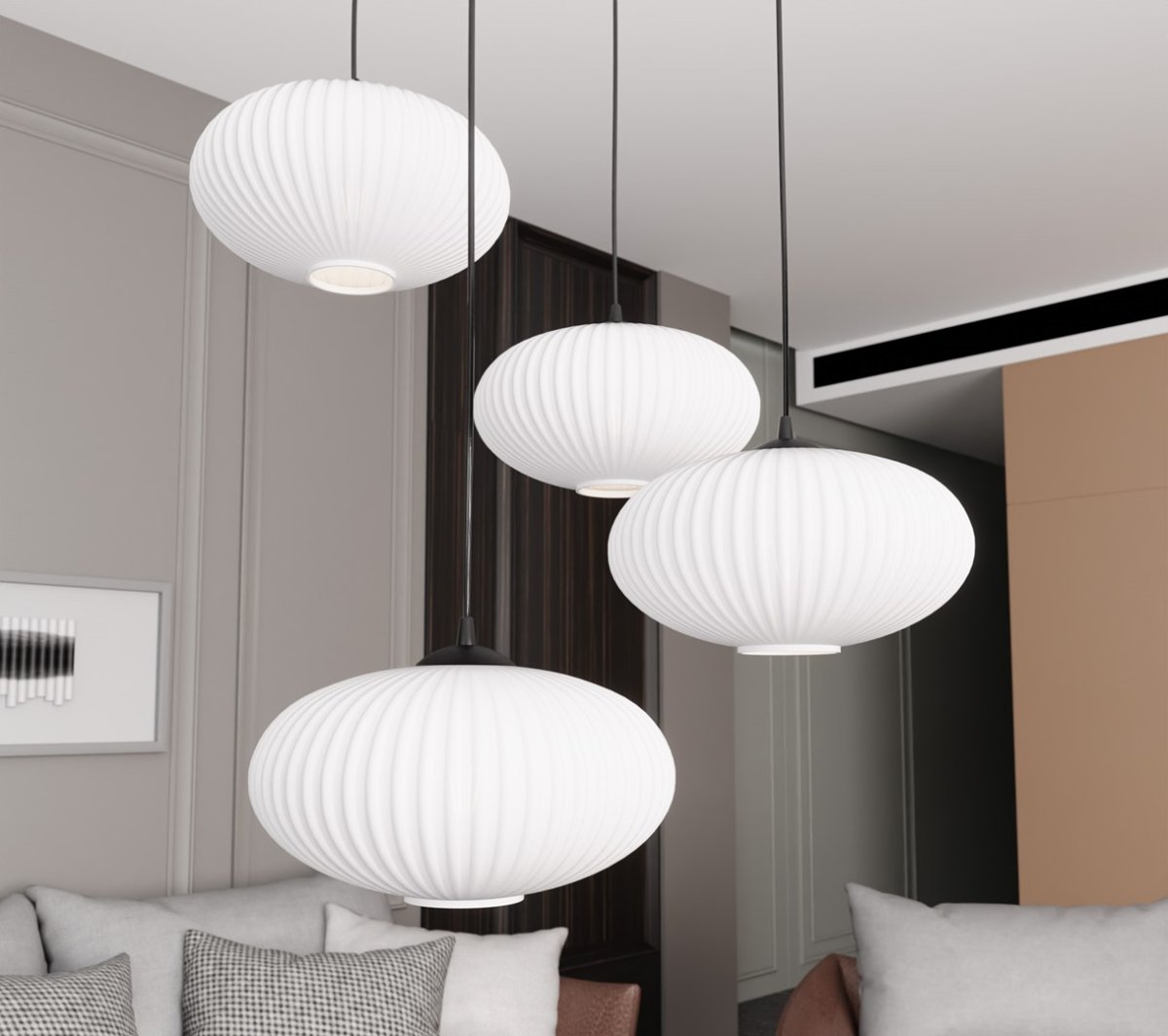 Coco Ø70 Blanco Lámpas de techo De Emibig Lighting - Perfecto para salas de estar y comedores: Coco agrega un acento elegante a cualquier estilo de dise&ntilde;o de interiores.