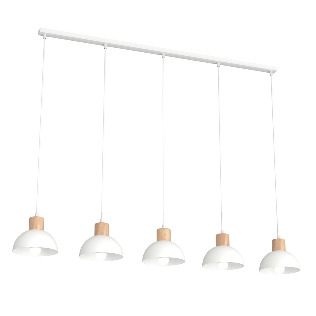 Seco 116cm Blanco Lámpas de techo De Emibig Lighting - La l&aacute;mpara de techo Seco captura la esencia del estilo escandinavo, donde la forma simple se combina con elementos naturales.