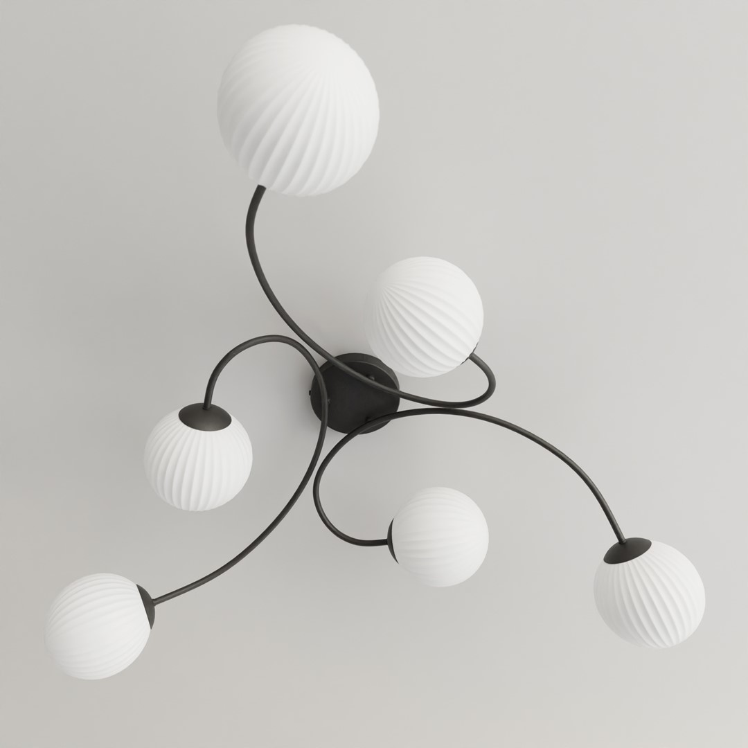 Vibra 97cm Blanco plafón De Emibig Lighting - La l&aacute;mpara de techo Vibra es una l&aacute;mpara de techo moderna con un dise&ntilde;o elegante y a la vez minimalista.