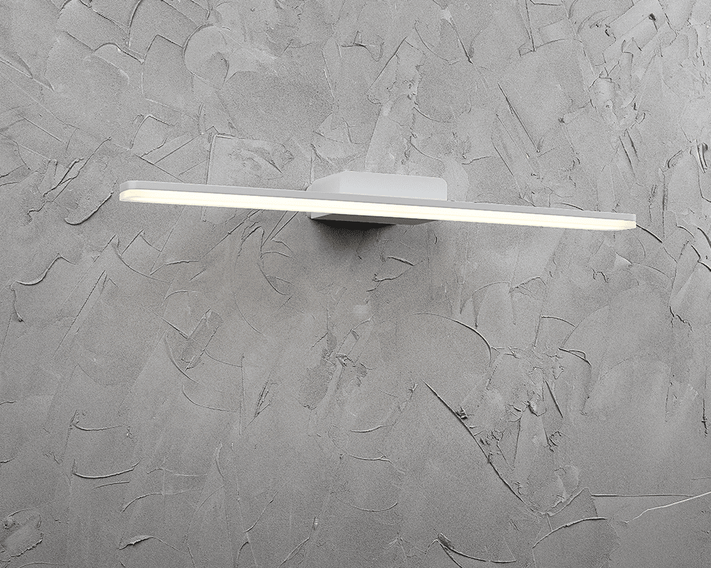 Aqua II 60cm Blanco lámpara de baño De Westal - El panel trasero cuenta con entradas y salidas conmutables para cables de instalaci&oacute;n, con la opci&oacute;n de conectar un cable externo.