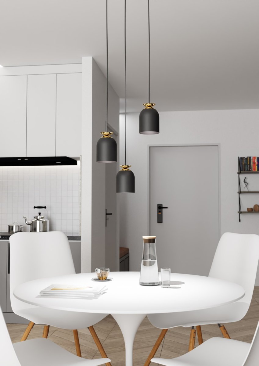Target Ø30 Negro Lámpas de techo De Emibig Lighting - Perfecto para salas de estar, comedores y espacios p&uacute;blicos, Target se convierte en un elemento elegante que combina un estilo industrial con un toque de lujo.