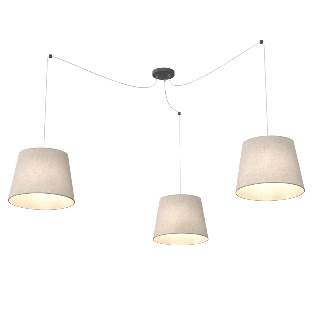 Ascot 3xØ38 Beige Lámpas de techo De Emibig Lighting - La l&aacute;mpara de techo Ascot es un elegante ejemplo de dise&ntilde;o minimalista donde la simplicidad se une a la modernidad.