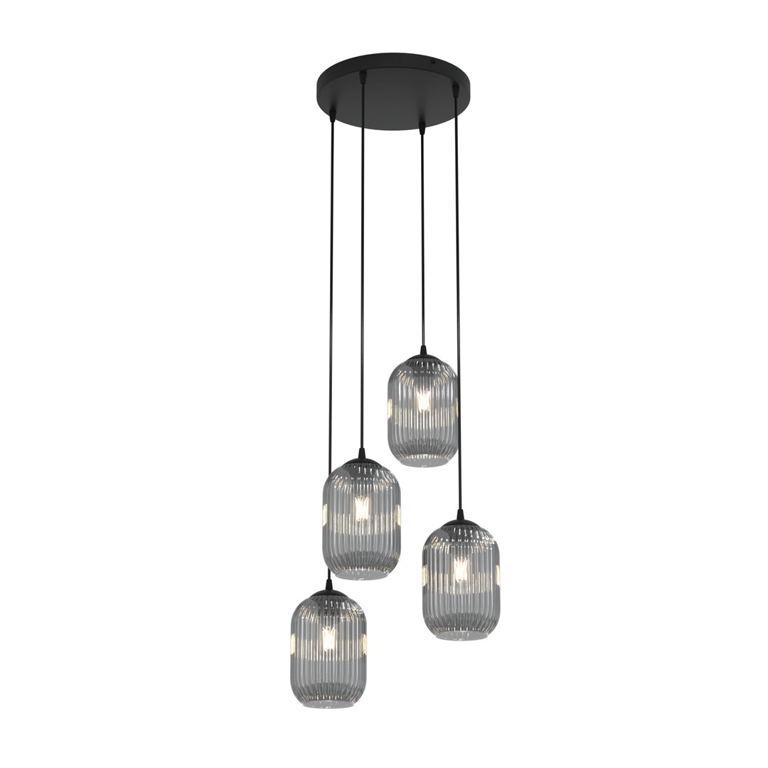 Verdi Ø30 Color humo Lámpas de techo De Emibig Lighting - Verdi se integra perfectamente en interiores modernos y elegantes y difunde una luz suave y agradable: ideal para salas de estar, comedores o espacios p&uacute;blicos.