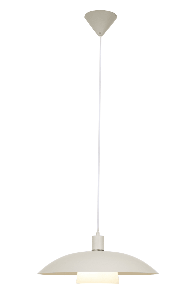 Alfa Ø42 Blanco Lámpas de techo De Aneta Lighting - Caja de techo fabricada en plástico blanco para suspensión con gancho y regleta de bornes.