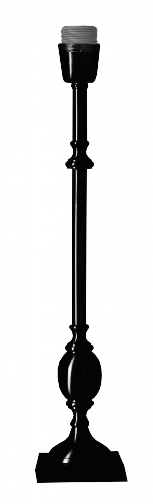 Charlstone 50cm Svart base de lámpara De Hallbergs - Charlstone &auml;r en elegant lampfot i metall med en klassisk och tidl&ouml;s design.