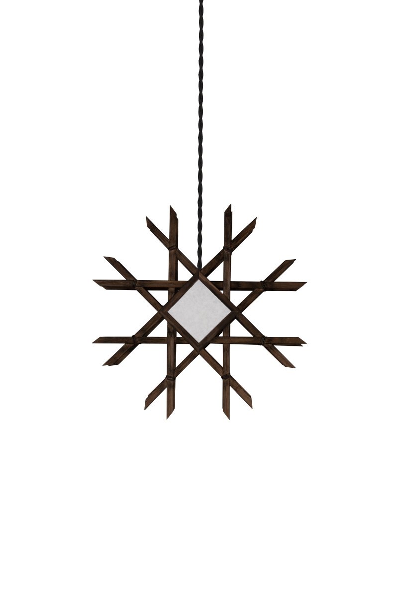 Lea Ø45 Marrón De Globen Lighting - La l&aacute;mpara se entrega completa con un cable textil trenzado de color negro de 350 cm de largo, con interruptor y enchufe.