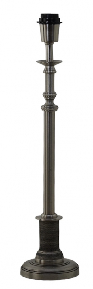Imagen ampliada de Cathrine 56cm Silver base de lámpara De Hallbergs - Cathrine &auml;r en elegant lampfot i metall med en klassisk, h&ouml;g och sm&auml;cker design.