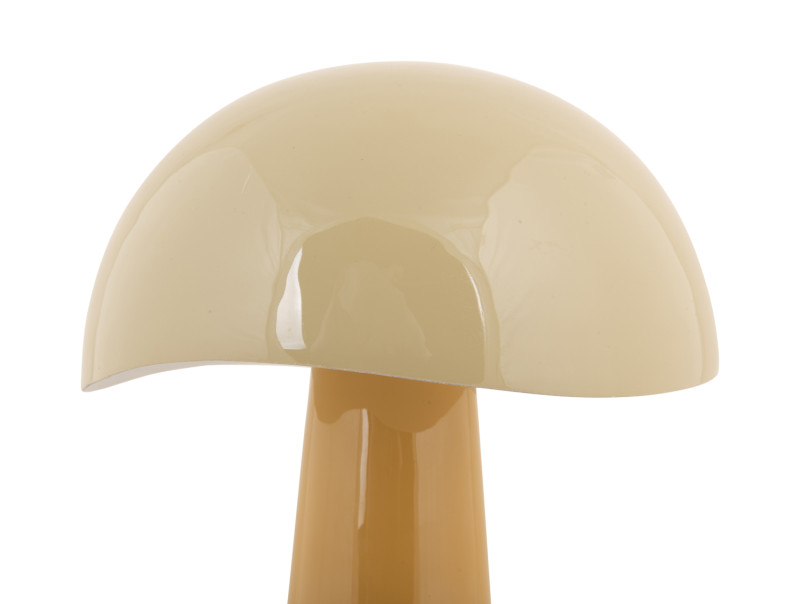 Grato 33cm Amarillo lámpara de mesa De Leitmotiv - Su base color miel y su pantalla de un amarillo más suave crean un ambiente cálido y armonioso.