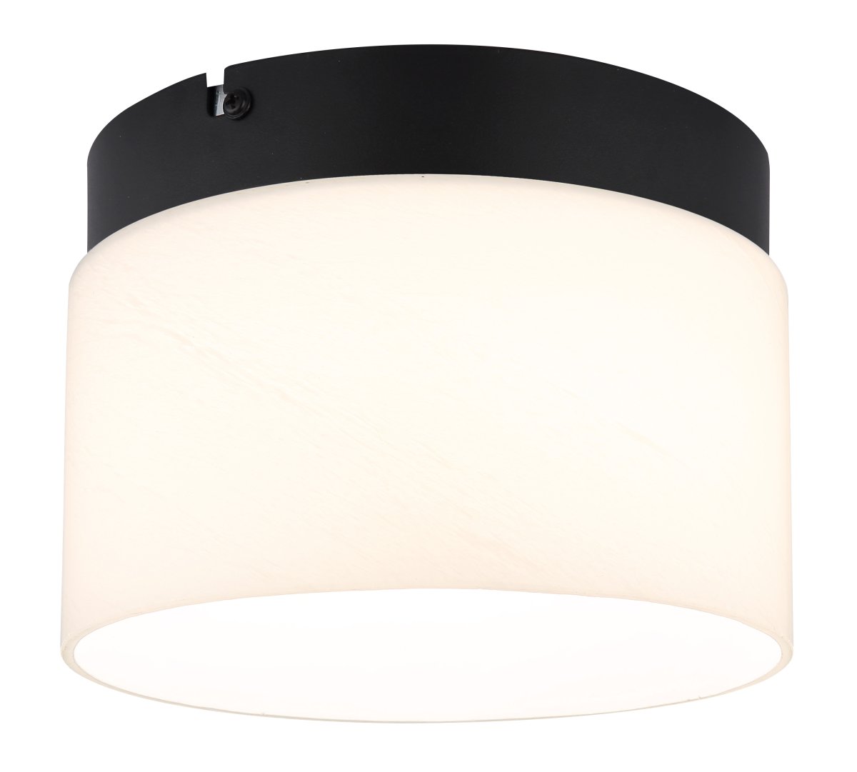 Trenton Ø20 Blanco plafón De Globo Lighting - Med sin runda sk&auml;rm i opalglas skapas en fin ljusspridning i rummet.