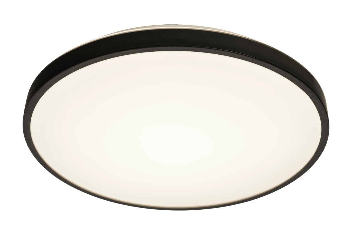 Anillo Ø40 Negro plafón De Aneta Lighting - La lámpara de techo Anillo es la solución perfecta para tu hogar si buscas una lámpara de techo elegante y discreta que pueda iluminar tus estancias.