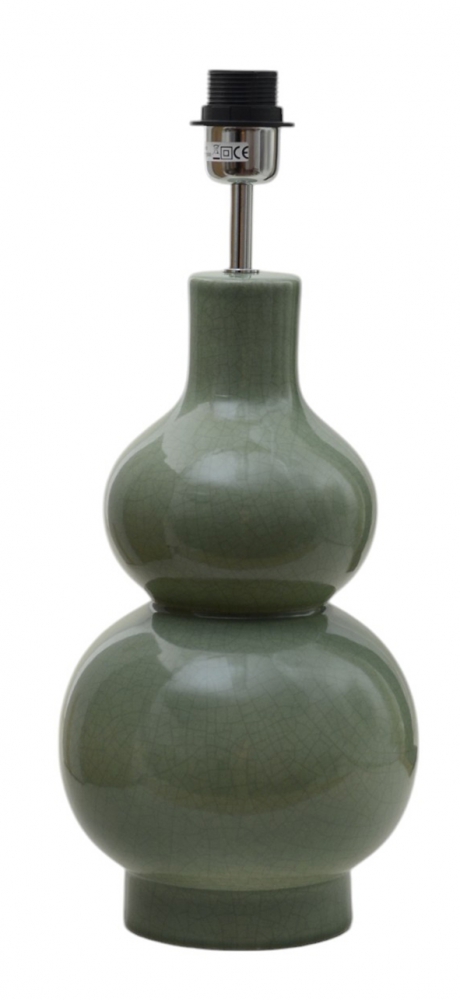 Verdi 50cm Verde base de lámpara De Hallbergs - La base de la l&aacute;mpara Verdi tiene una hermosa base de forma org&aacute;nica con un dise&ntilde;o suave similar a una pera.