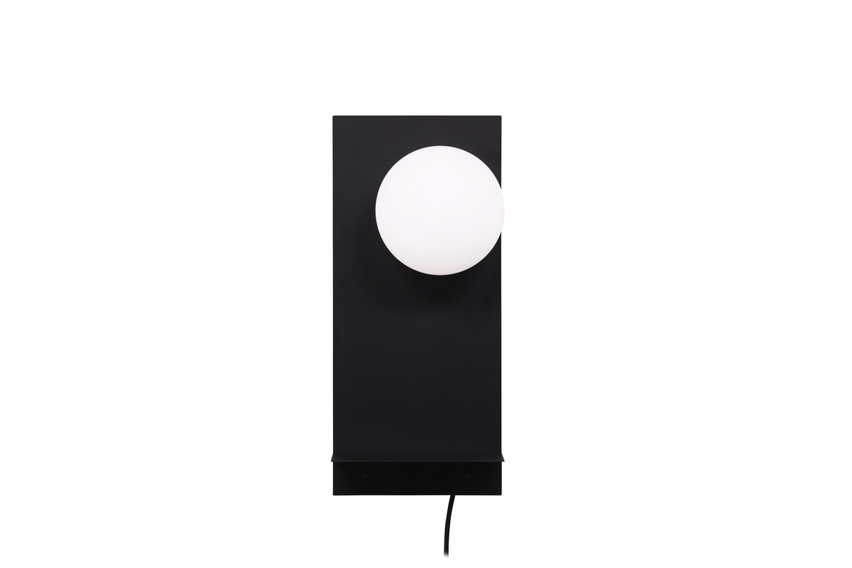 Troyes 45cm Negro lámpara de pared De Venture Design - Col&oacute;cala en la pared junto a la cama o en el pasillo para mayor iluminaci&oacute;n y decoraci&oacute;n.