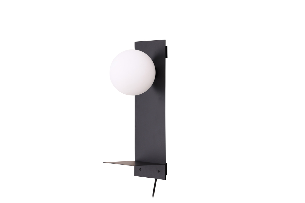 Troyes 45cm Negro lámpara de pared De Venture Design - Col&oacute;cala en la pared junto a la cama o en el pasillo para mayor iluminaci&oacute;n y decoraci&oacute;n.