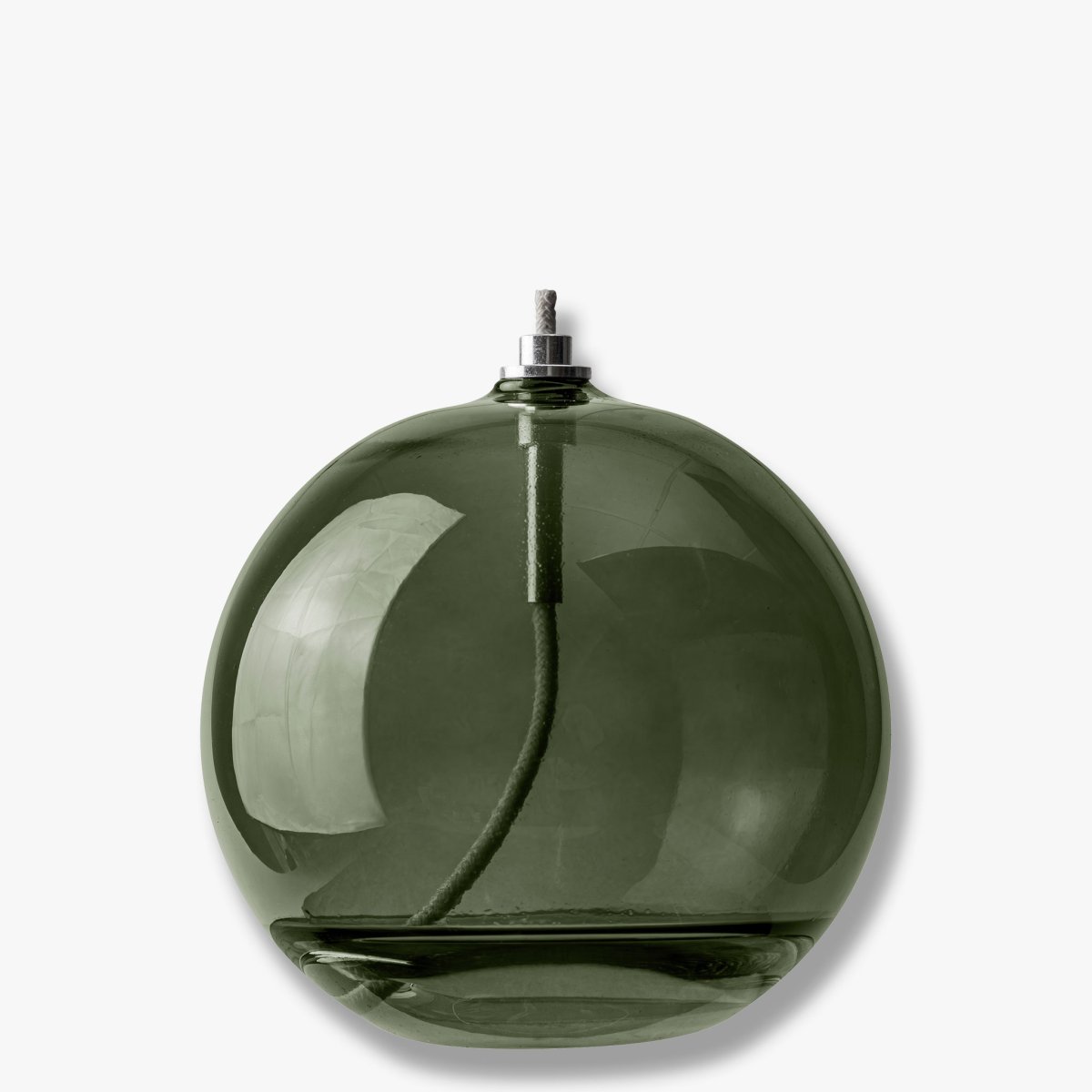 Lámpara De Aceite Aura Grande Verde oscuro De Mette Ditmer - Perfekt p&aring; ett bord, en byr&aring; eller en f&ouml;nsterbr&auml;da.
