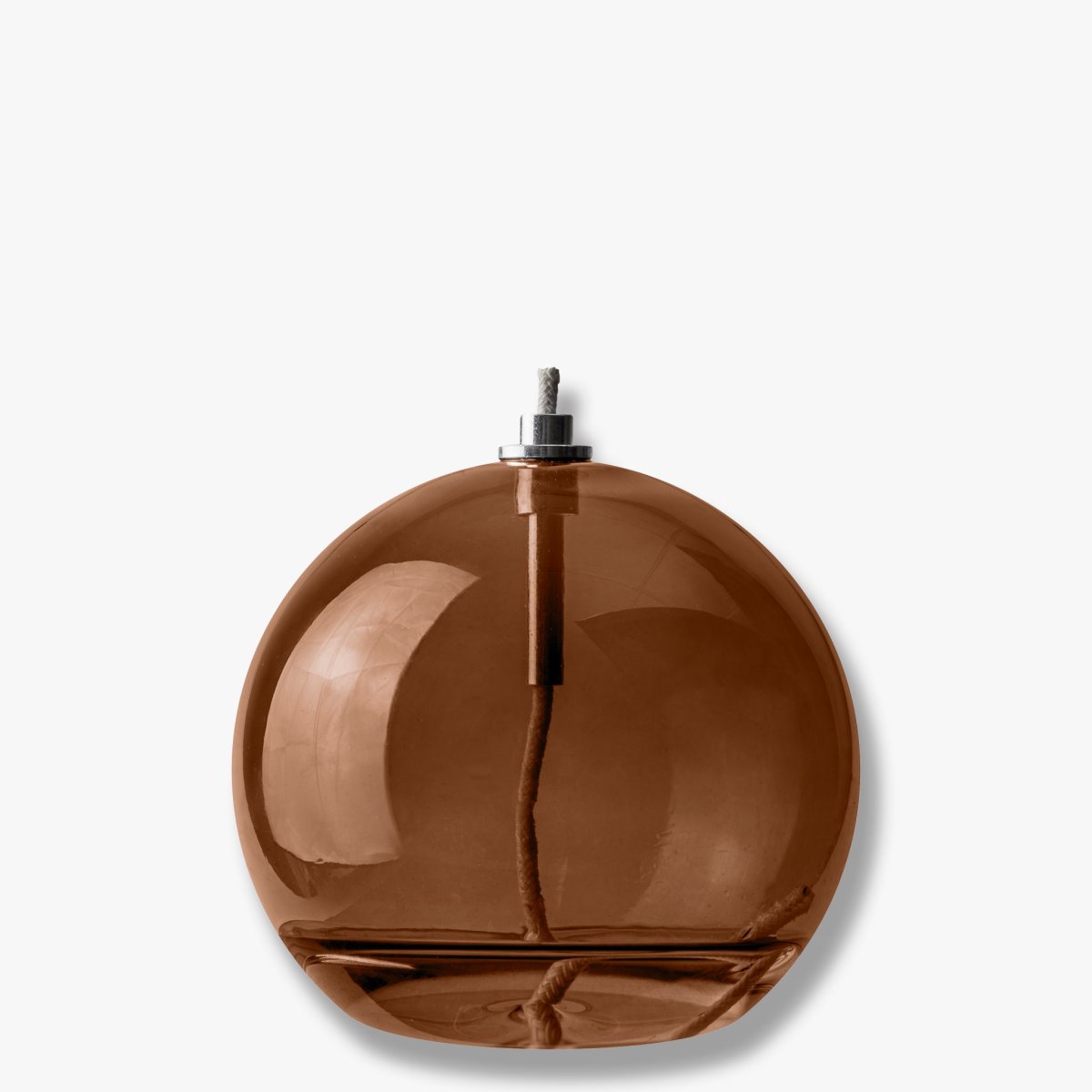 Lámpara De Aceite Aura Mediano Marrón De Mette Ditmer - Perfekt p&aring; ett bord, en byr&aring; eller en f&ouml;nsterbr&auml;da.