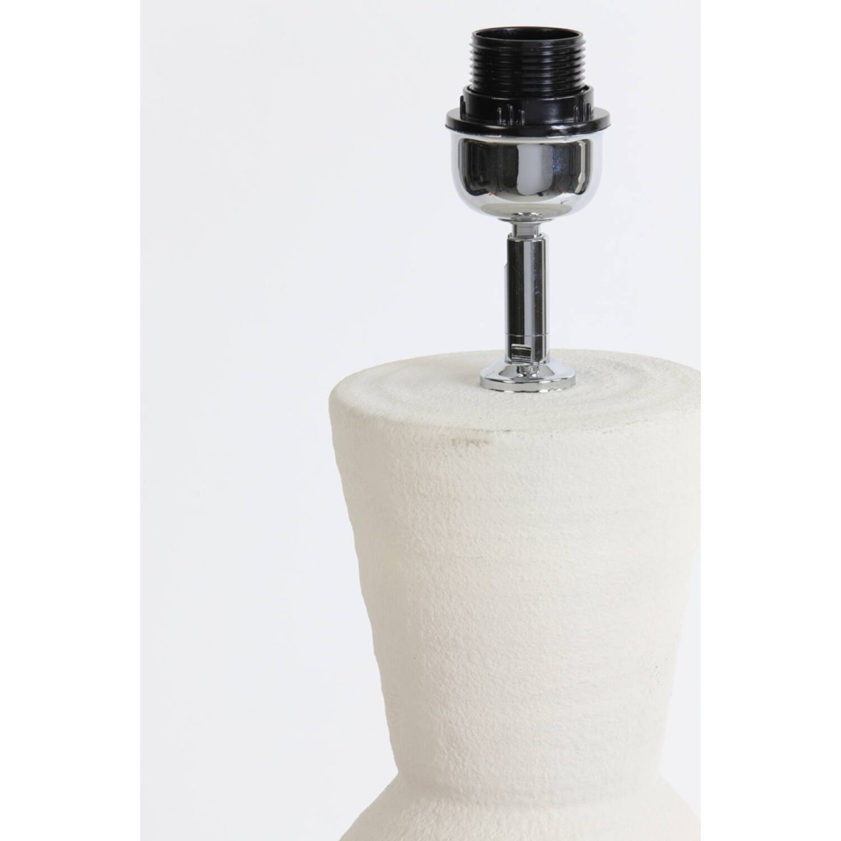Ayla 50cm Blanco cremoso base de lámpara De Light & Living - 