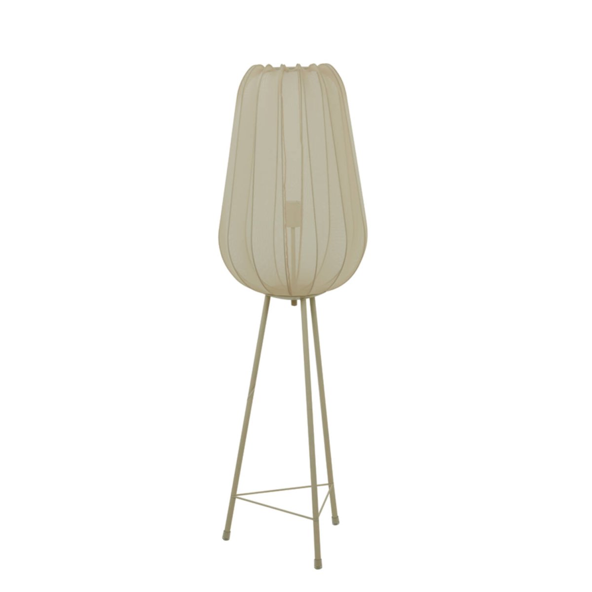 Plumeria Arena lámpara de pie De Light & Living - La pantalla de malla decorativa garantiza una hermosa distribución de la luz en toda la habitación cuando la lámpara está encendida.