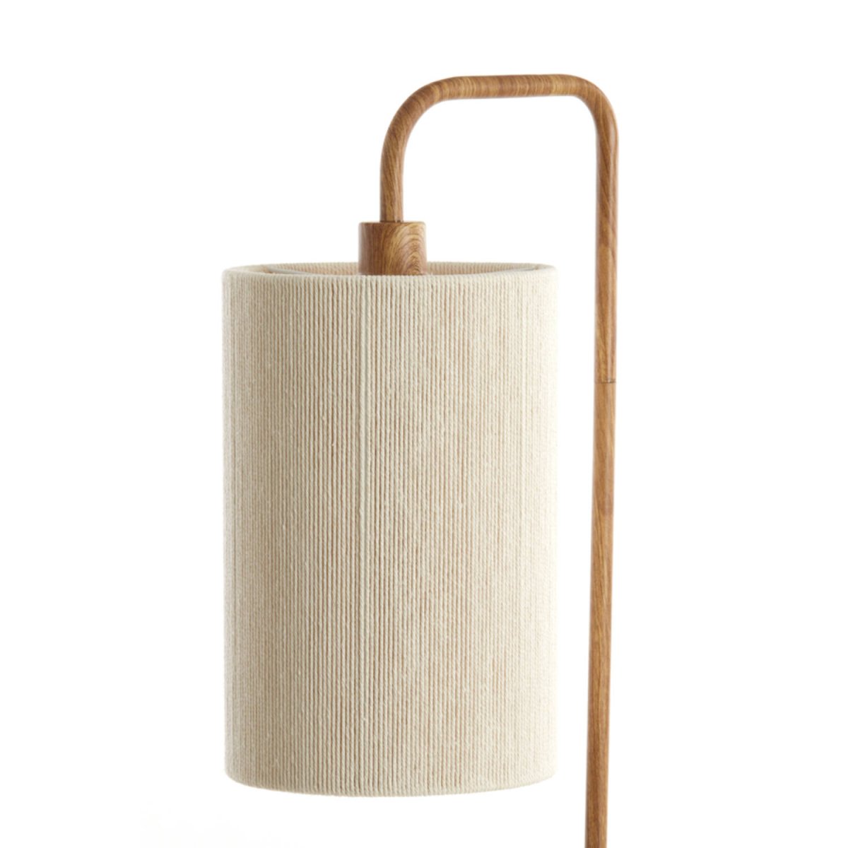 Donio Madera lámpara de pie De Light & Living - La base de la lámpara está hecha de hierro y tiene una base de madera.