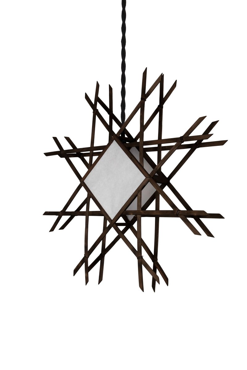 Lea Ø70 Marrón De Globen Lighting - La l&aacute;mpara se entrega completa con un cable textil trenzado de color negro de 350 cm de largo, con interruptor y enchufe.