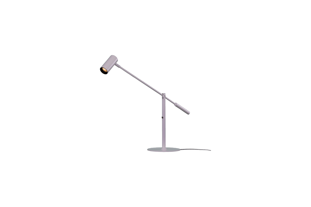 Concord 58cm Blanco lámpara de escritorio De Aneta Lighting - Tanto el cabezal de la lámpara como el brazo son ajustables, por lo que puedes dirigir fácilmente la luz hacia donde quieras.