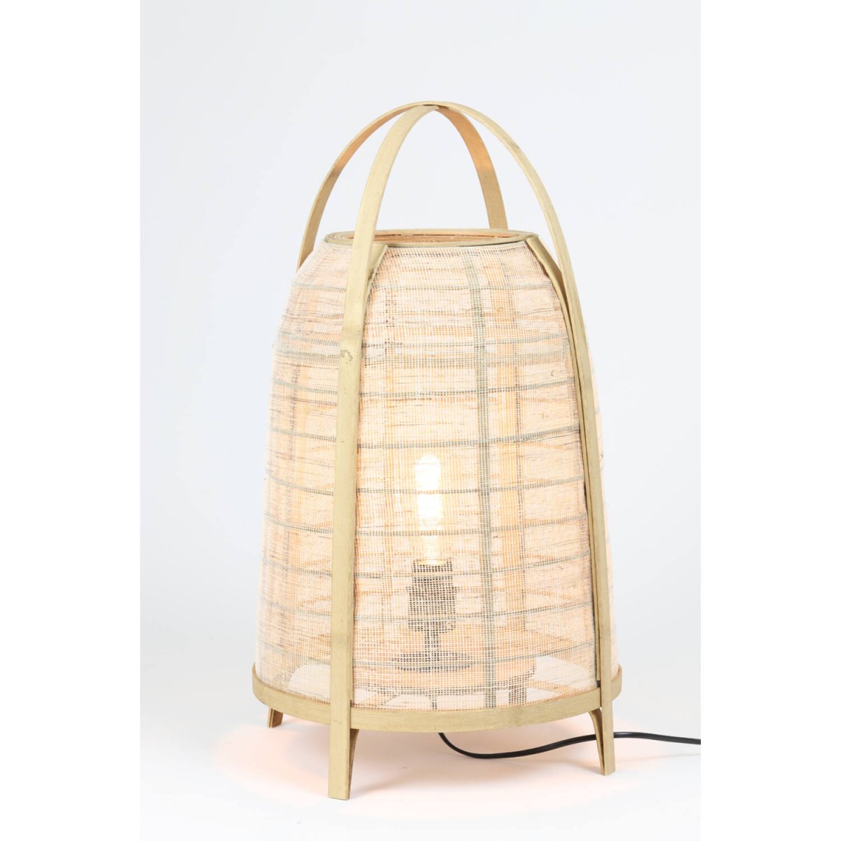 Jacinto 60cm Naturaleza lámpara de mesa De Light & Living - Su diseño aireado difunde una luz suave y natural y se adapta perfectamente a cualquier sala de estar, desde el salón hasta el dormitorio.