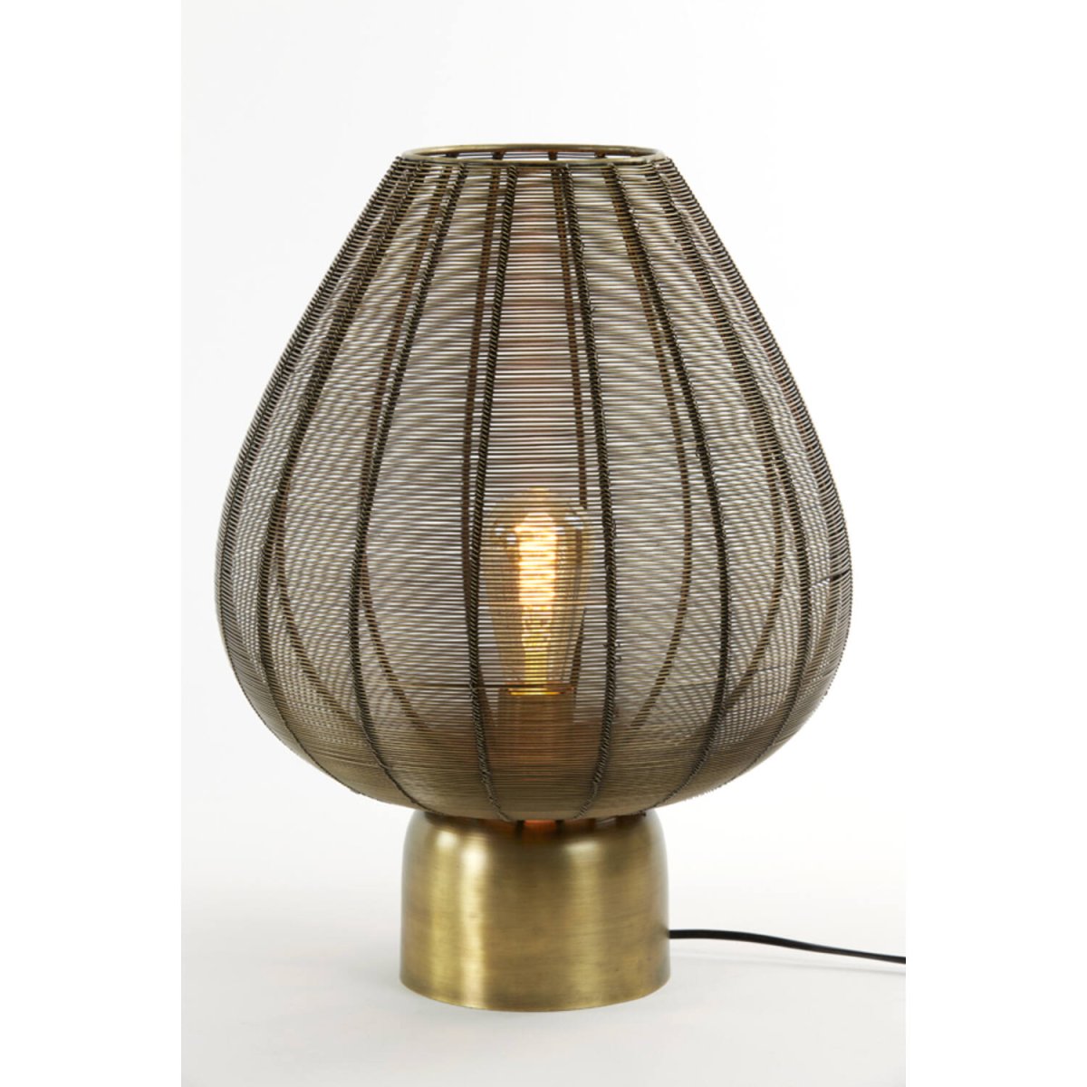 Suneko 46cm Oro antiguo lámpara de mesa De Light & Living - Suneko es una elegante lámpara de hierro con acabado dorado antiguo.