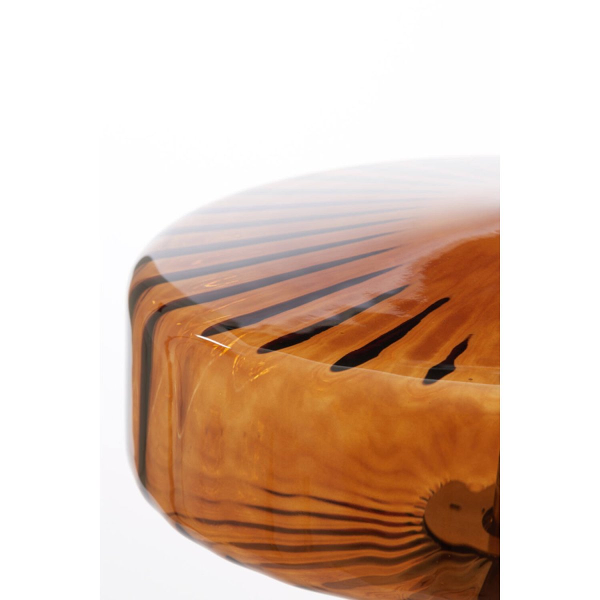 Pleat 53cm Dorado/marrón lámpara de mesa De Light & Living - 