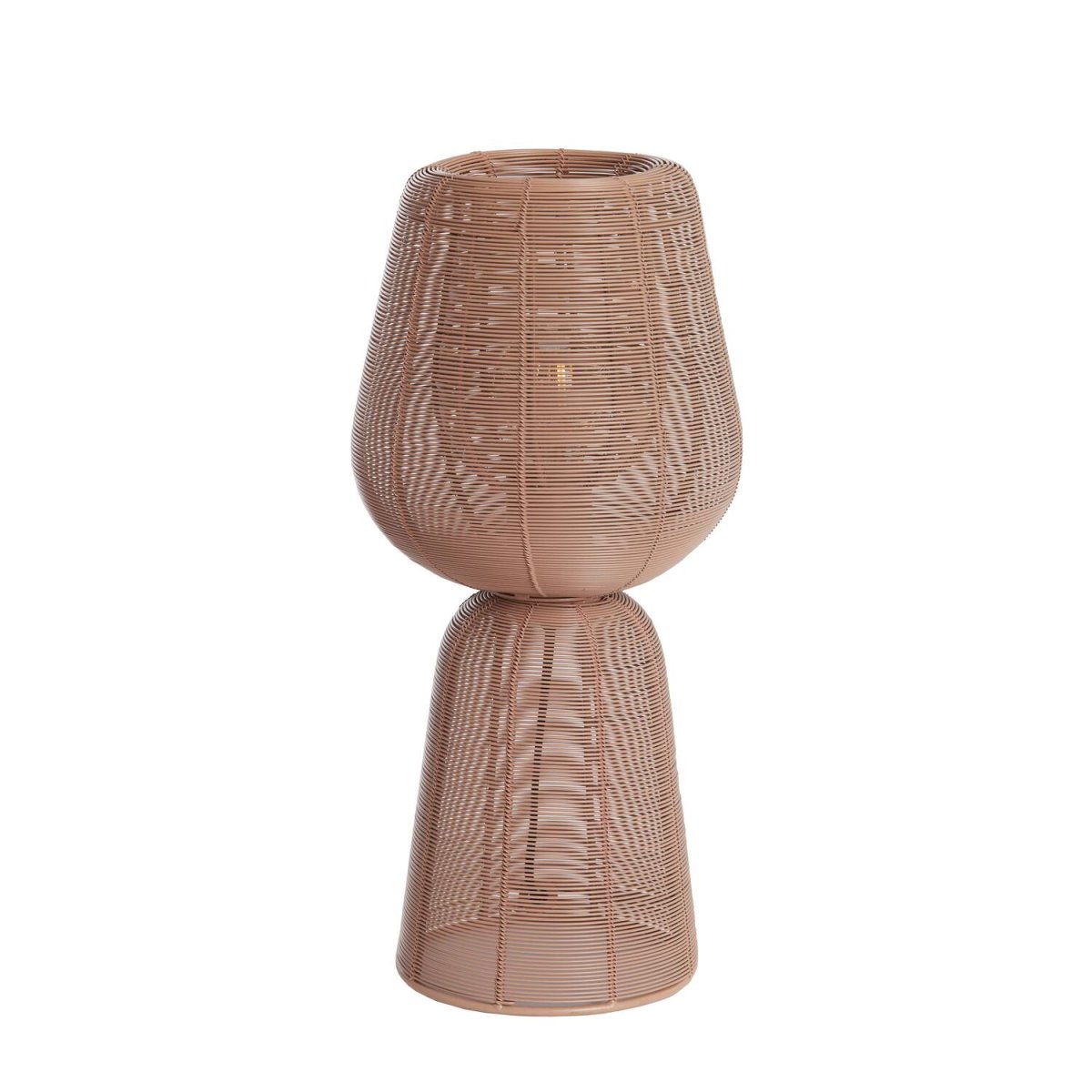 Aboso 42cm Rosa lámpara de mesa De Light & Living - Aboso es una elegante lámpara de mesa de hierro en color rosa tubular, cuyo diseño abierto crea un hermoso juego de sombras.
