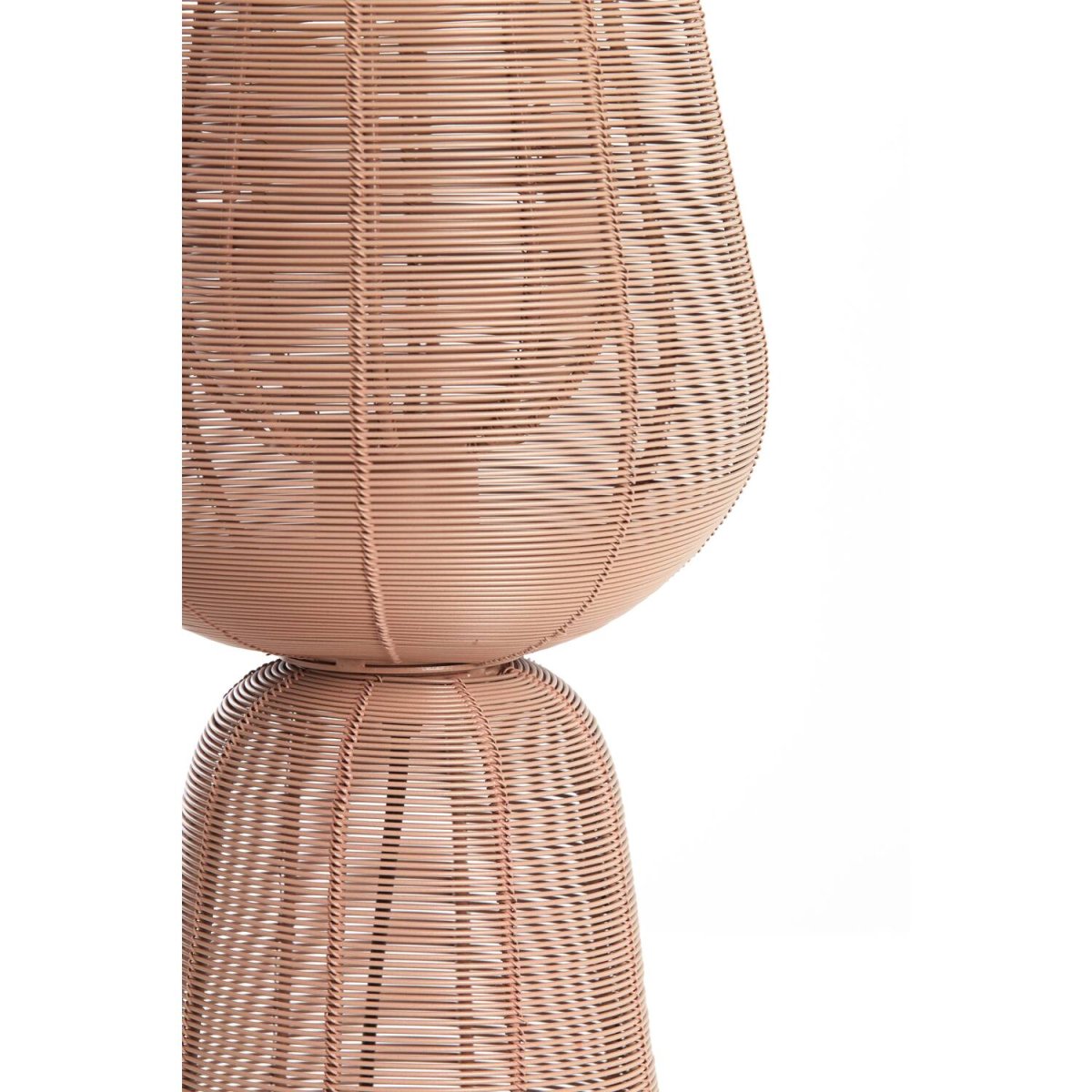 Aboso 42cm Rosa lámpara de mesa De Light & Living - Aboso es una elegante lámpara de mesa de hierro en color rosa tubular, cuyo diseño abierto crea un hermoso juego de sombras.