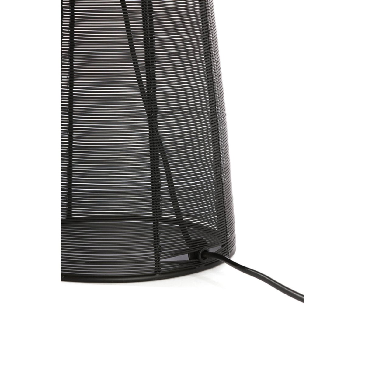 Aboso 54cm Negro lámpara de mesa De Light & Living - Aboso es una elegante lámpara de mesa de hierro negro mate, cuyo diseño abierto crea un hermoso juego de sombras.
